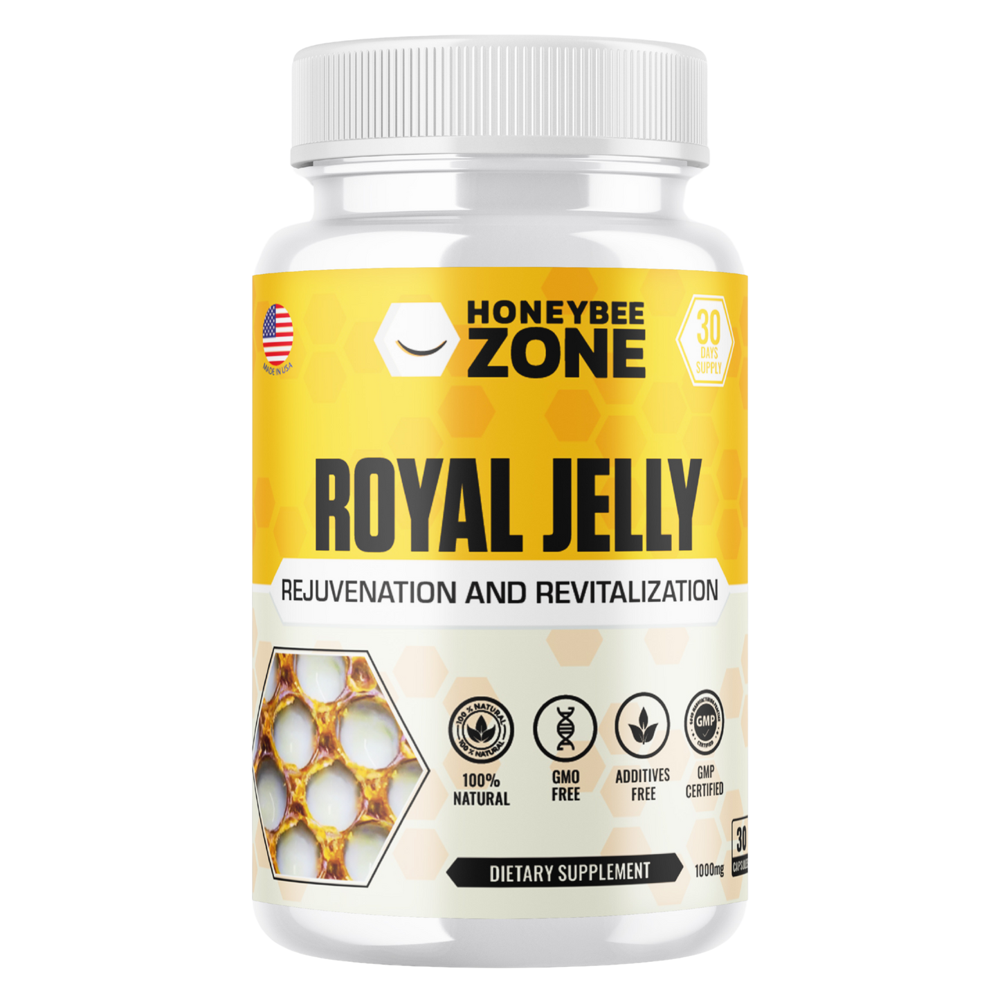 Bee Royal Jelly 500mg 60 Capsules