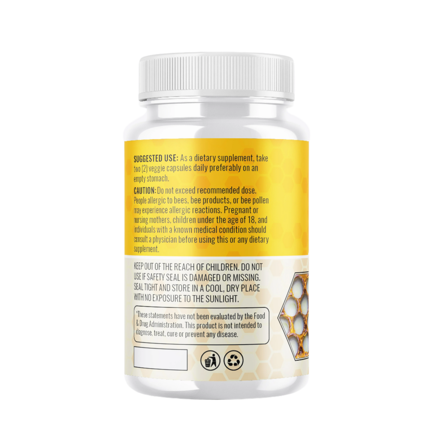 Bee Royal Jelly 500mg 60 Capsules